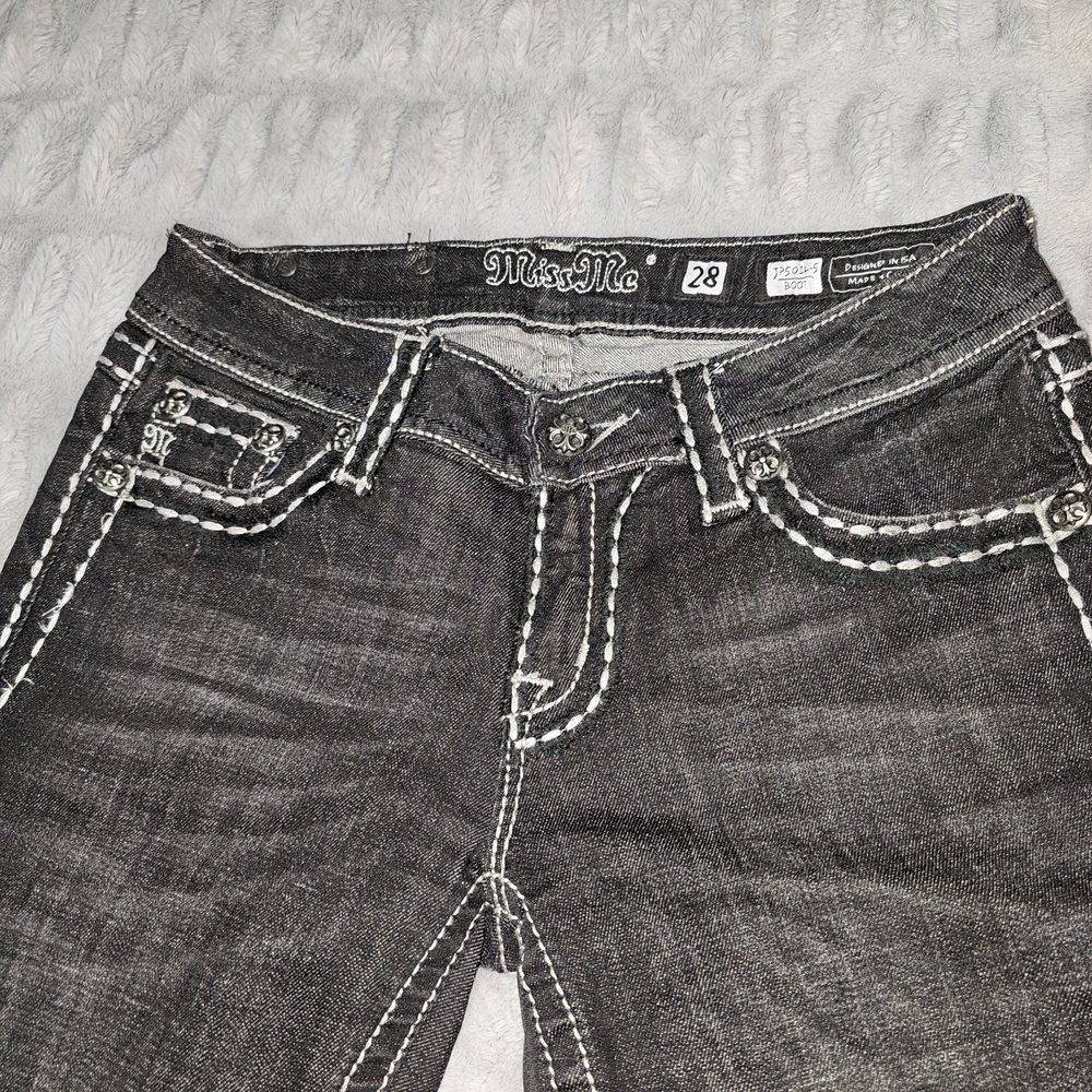 Miss Me Women's Charcoal Boot Cut Jeans